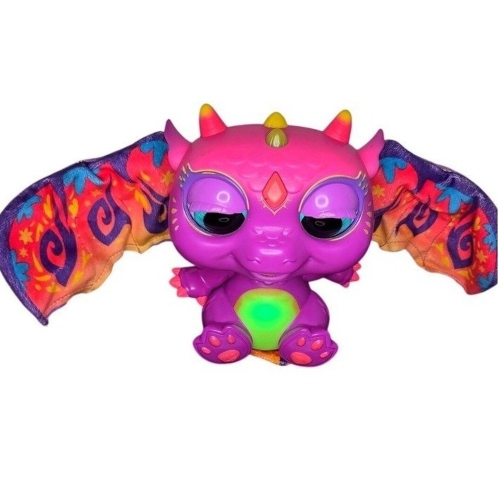 FurReal Friends Airina Unicorn Dragon Interactive Toy Purple Pink Flapping Wings